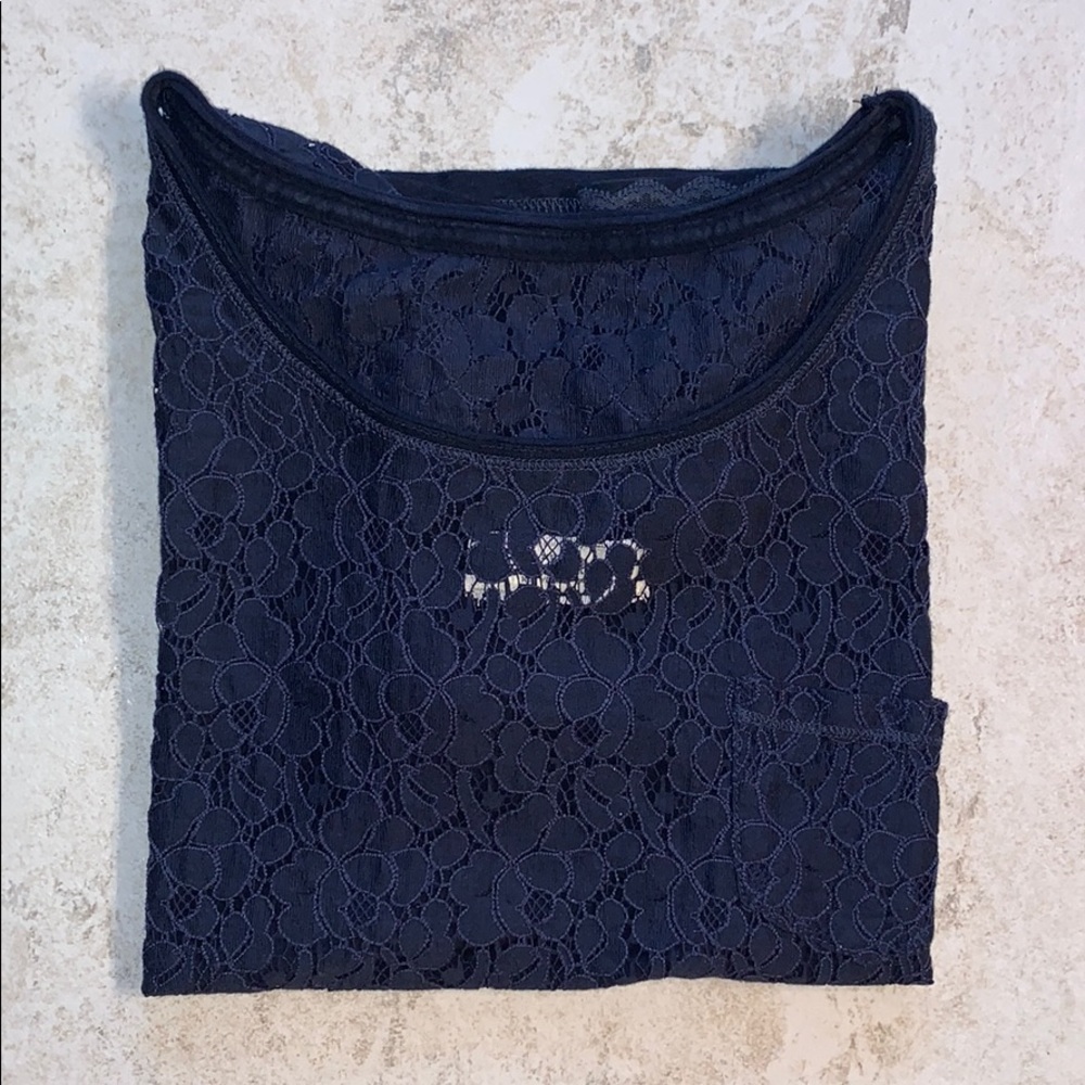 Abercrombie & Fitch Lace Pocket Tee - Medium